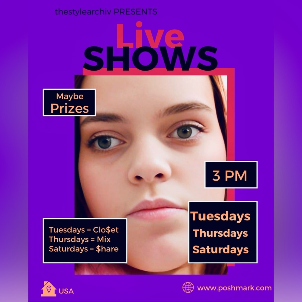 Vibrant Purple Live Shows Event Flyer - Picture 1 of 3